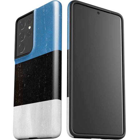 Estonia Flag Distressed Galaxy S21 Ultra 5G Pro Case
